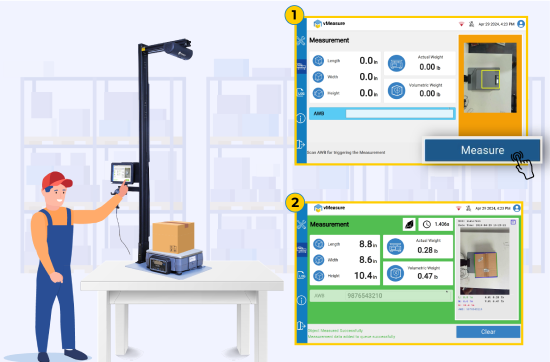 All Parcel Mode Touchscreen Trigger